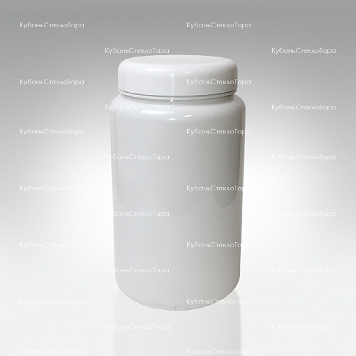 Банка 2 л (100) пластик белая с крышкой (Б-Б-2000) оптом и по оптовым ценам в Уфе
