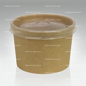 Упаковка для супа 230 мл с пластиковой крышкой оптом и по оптовым ценам в Уфе