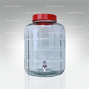Бутыль (банка) стеклянный GL-70/18 л с краником оптом и по оптовым ценам в Уфе