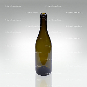 Бутылка 0,750 Бургундия оливковая (20/21/23) стекло оптом и по оптовым ценам в Уфе