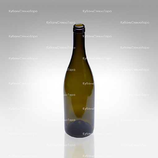 Бутылка 0,750 Бургундия оливковая (20/21/23) стекло оптом и по оптовым ценам в Уфе