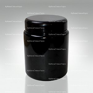 Банка 1 л (100) пластик черная с крышкой (Б-Ч-1000) оптом и по оптовым ценам в Уфе