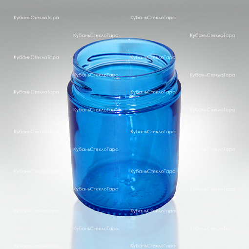 Стеклобанка 0,250 ТВИСТ (66) Deeр Ровная (синяя) банка стеклянная оптом и по оптовым ценам в Уфе