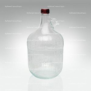 Винная бутылка 5 л "Дария" стекло с крышкой (38) оптом и по оптовым ценам в Уфе