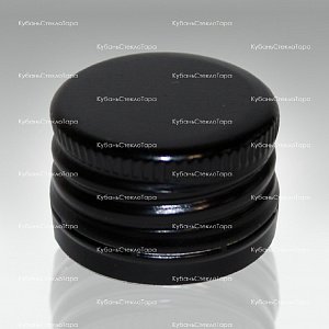 Колпачок алюминиевый с резьбой (25*17) черный в Уфе оптом и по оптовым ценам