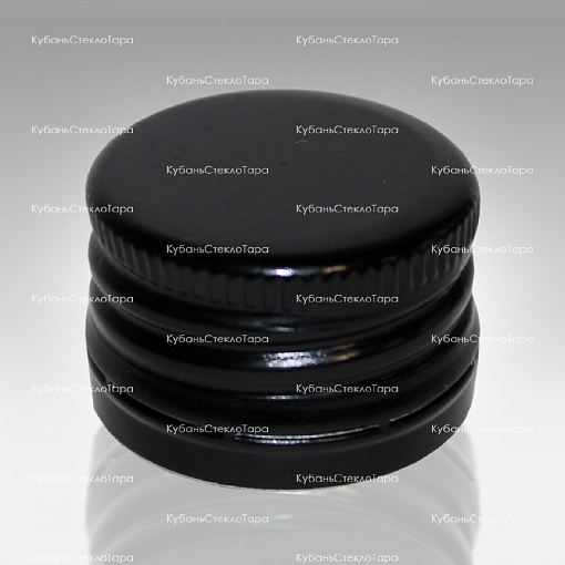 Колпачок алюминиевый с резьбой (25*17) черный в Уфе оптом и по оптовым ценам
