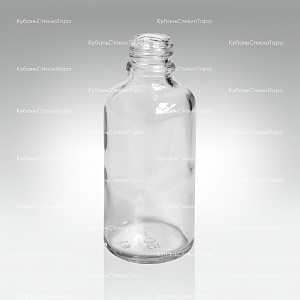 Флакон для капель 0,050 л (18) прозрачное стекло оптом и по оптовым ценам в Уфе
