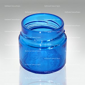 Стеклобанка 0,100 ТВИСТ (58) Deep Ровная (синяя) банка стеклянная оптом и по оптовым ценам в Уфе