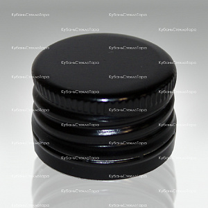 Колпачок алюминиевый с резьбой (28*18) черный в Уфе оптом и по оптовым ценам