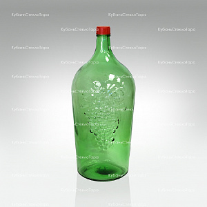 Бутыль 7,0 л "Симон" (38) стеклянный с крышкой зеленый оптом и по оптовым ценам в Уфе
