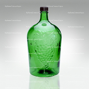 Винная бутылка 5 л (38) зеленая стекло оптом и по оптовым ценам в Уфе