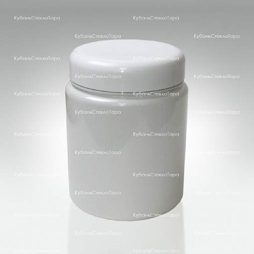 Банка 1 л (100) пластик белая с крышкой (Б-Б-1000) оптом и по оптовым ценам в Уфе