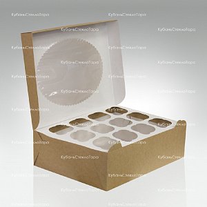 Упаковка для маффинов 330х250х100 мм (для 12 шт) оптом и по оптовым ценам в Уфе