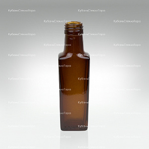 Бутылка 0,100  Гранит ВИНТ (28) Коричневая стекло оптом и по оптовым ценам в Уфе